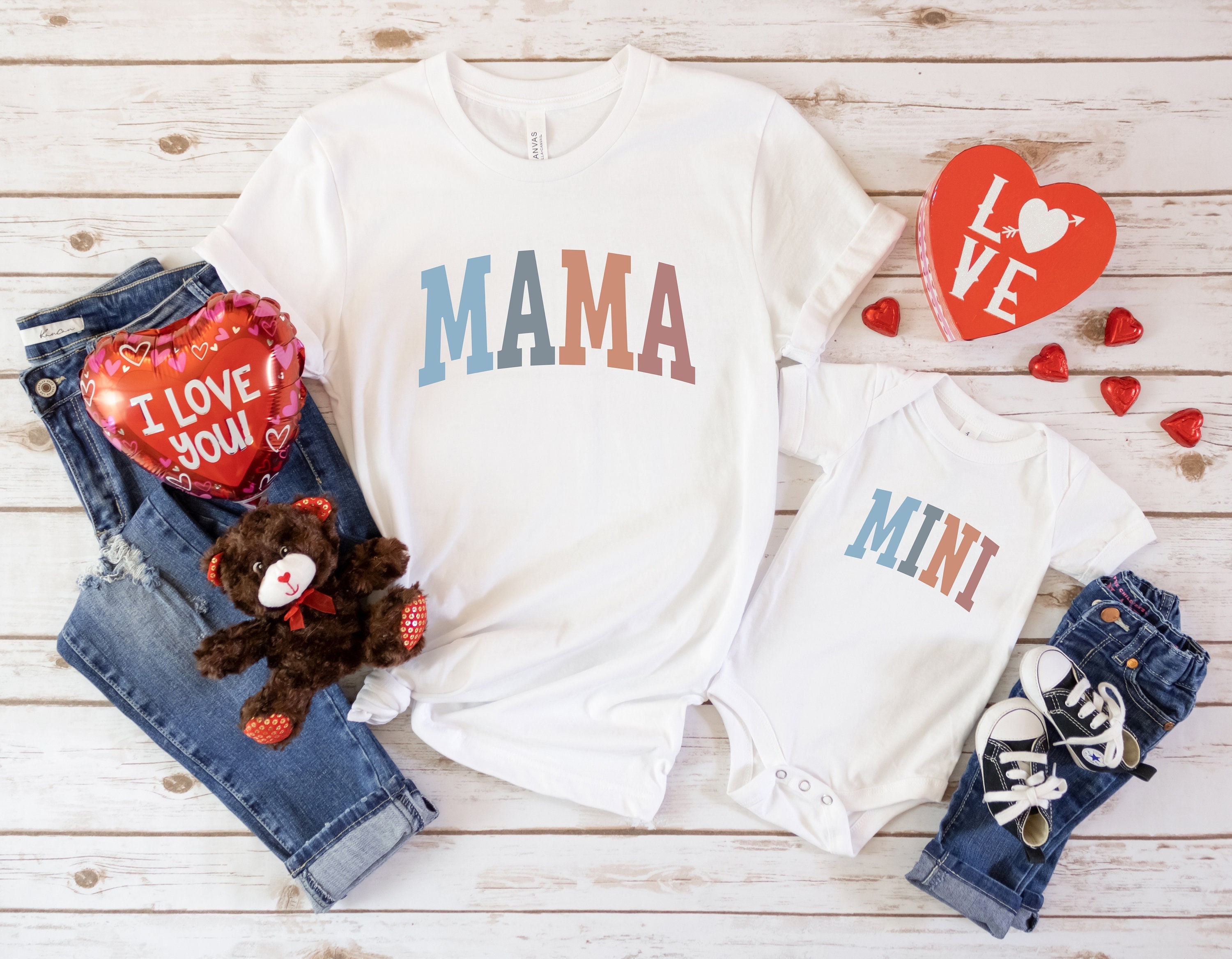 Matching Mama Mini Shirt, Mom Shirt, Mama T- Shirt, Premium Shirt