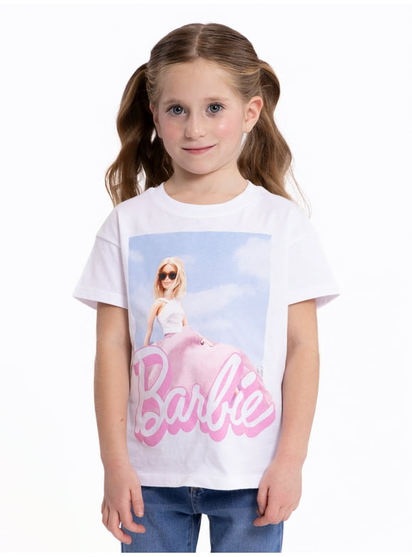 Mattel Barbie Toddler Girls Short Sleeve Crewneck T-Shirt, Sizes 12M-5T