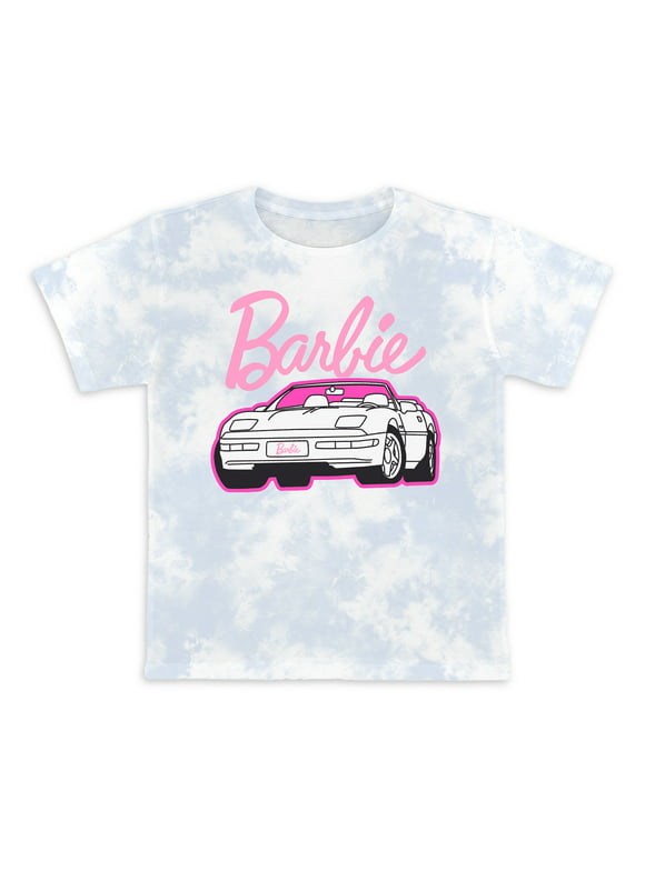 Mattel Girls Barbie, Crew Neck, Short Sleeve, Graphic T-Shirt, Size 4-16