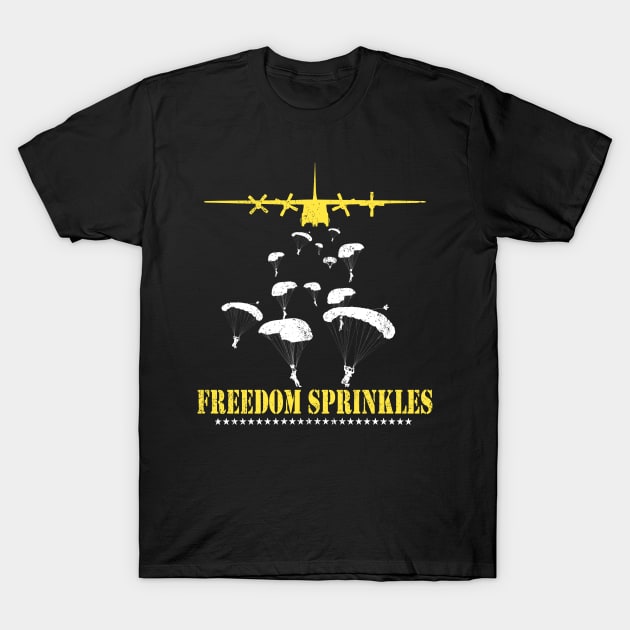 Mens Army Paratrooper Freedom Sprinkles 82Nd 101St Airborne T-Shirt July 4Th Tshirt, July 4Th Tee, Independence Premium Shirt