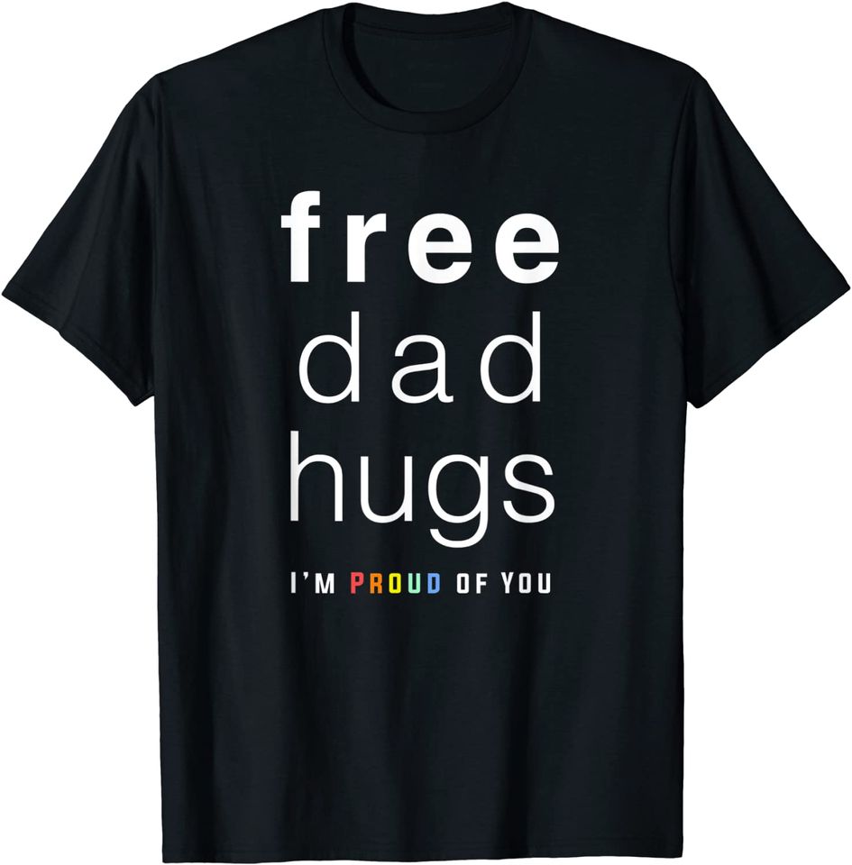 Mens Free Dad Hugs Shirt, Lgbt Dad T-Shirt