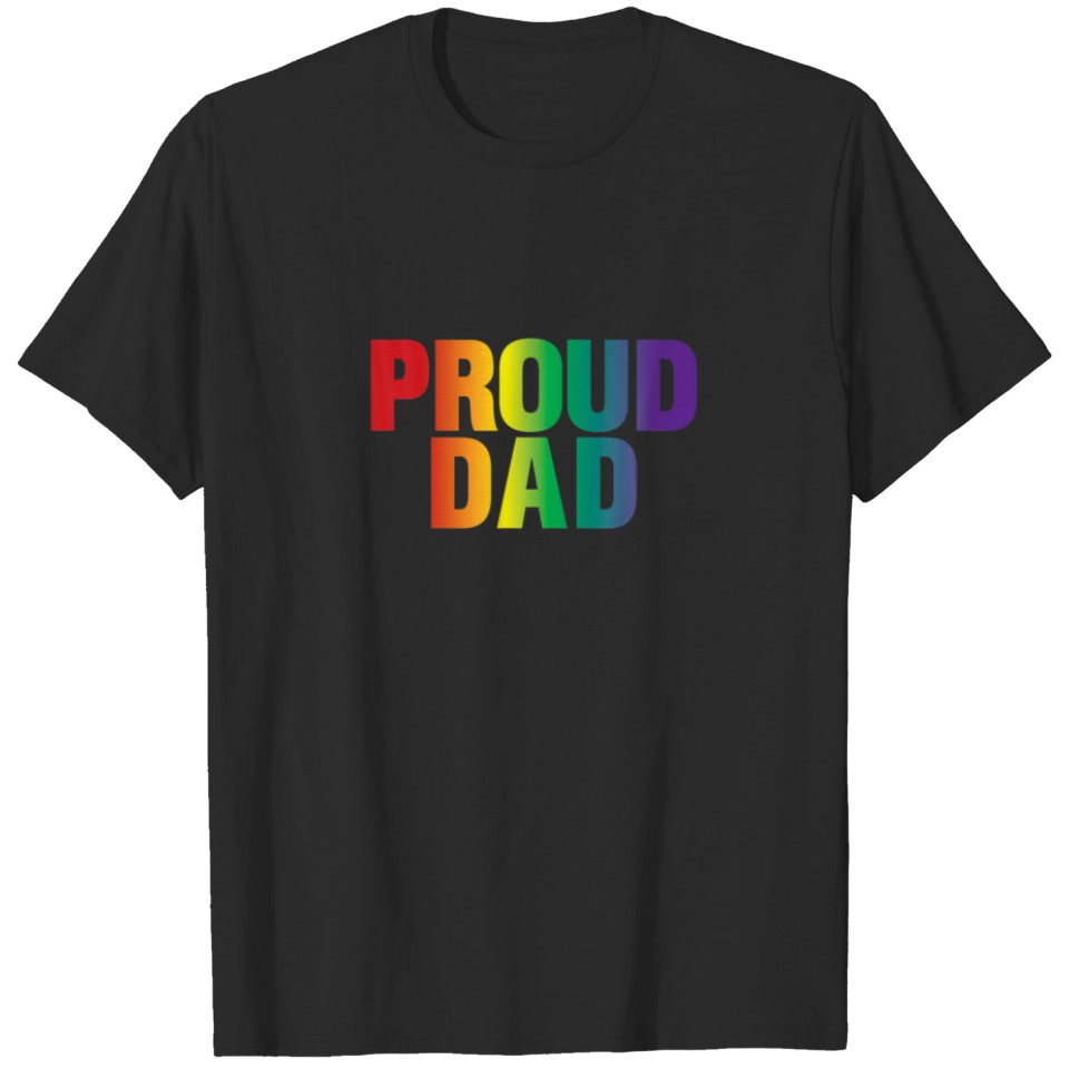 Mens Lgbt Pride Awareness Month Proud Dad T T-Shirt