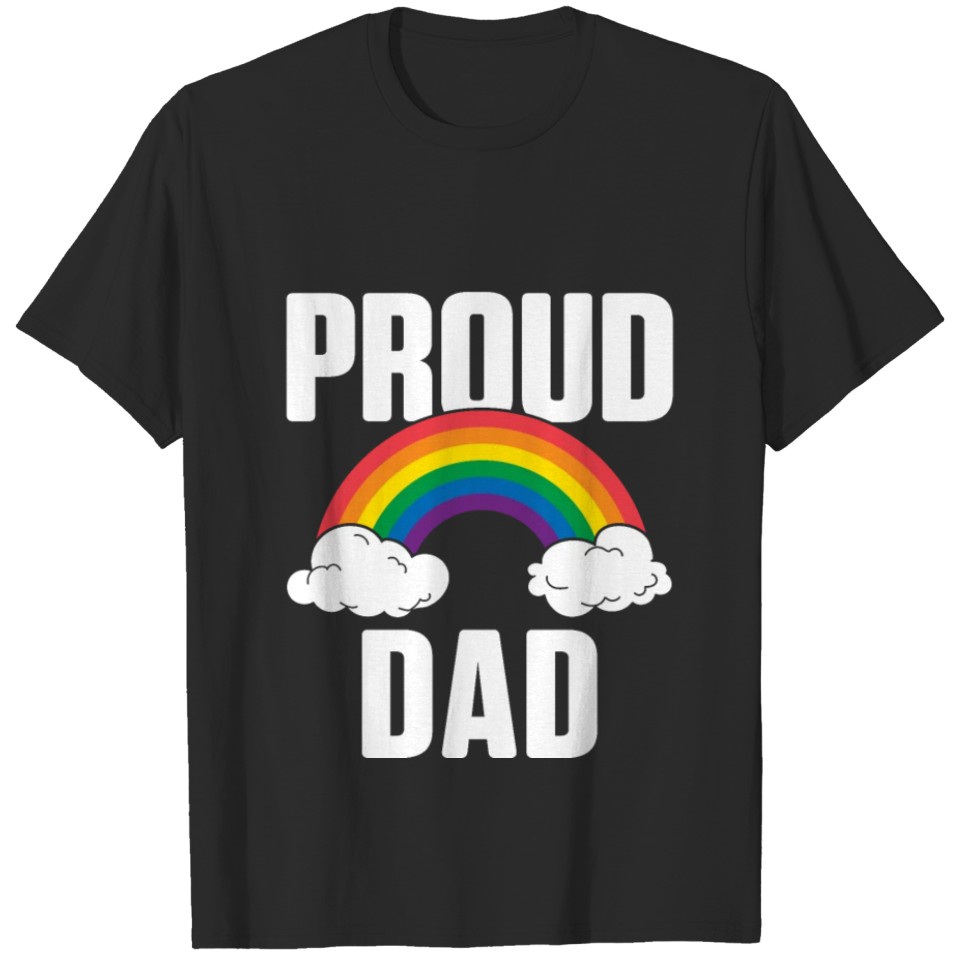 Mens Lgbt Pride Gay Bachelor Party Proud Dad T-Shirt