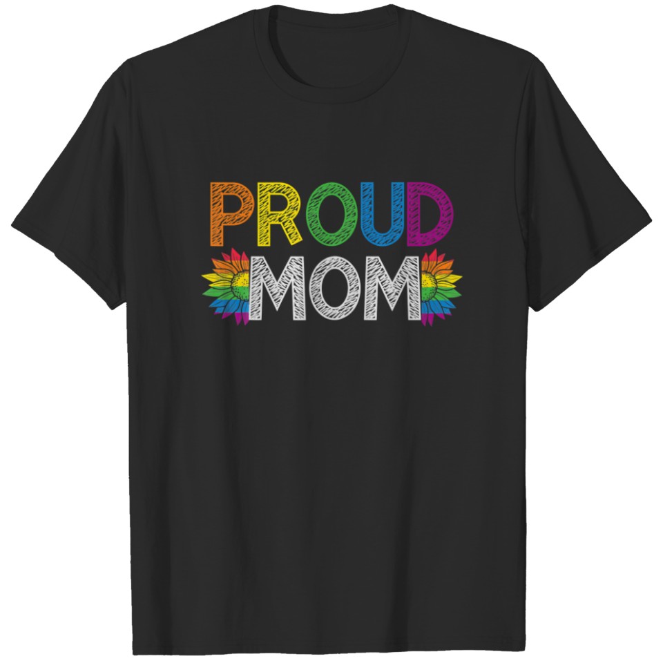 Mens Womens Proud Mom Lgbt Lgbt Pride Month Proud T-Shirt