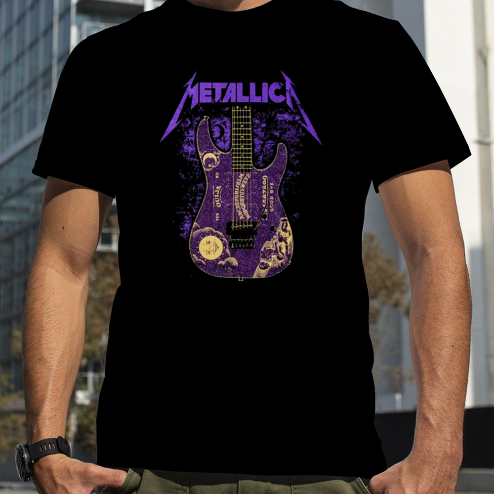 Metallica Kirk Hammett Purple Ouija Guitar T-Shirt, Premium Shirt