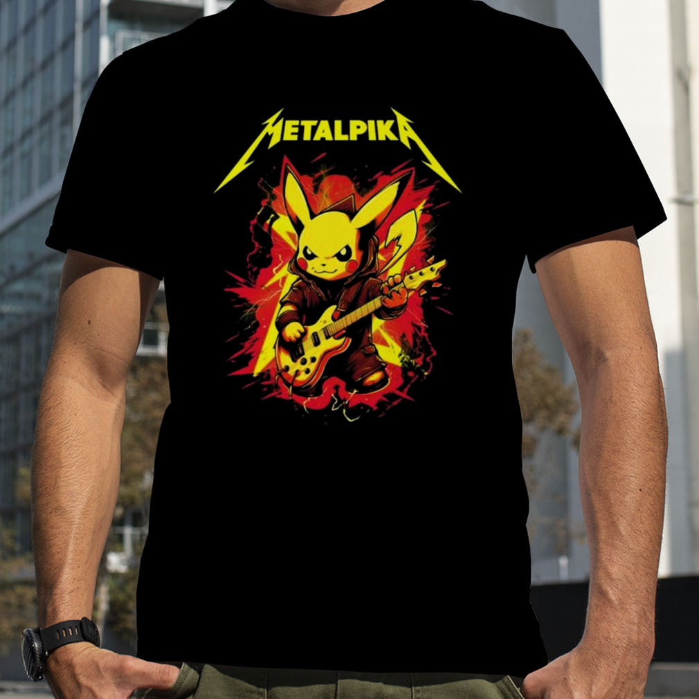 Metallica Pikachu Metalpika T-Shirt, Premium Shirt