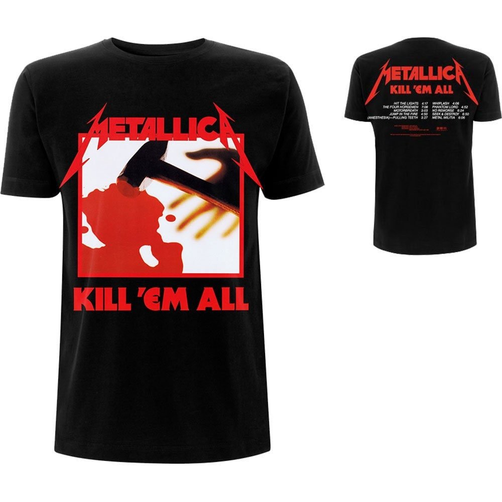 Metallica T-Shirt - Kill 'Em All Tracks