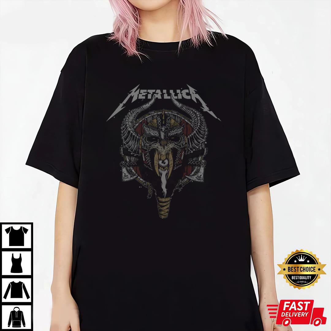 Metallica Viking T-Shirt, Premium Shirt