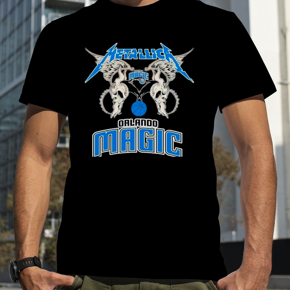 Metallica Wings Orlando Magic Logo T-Shirt, Premium Shirt