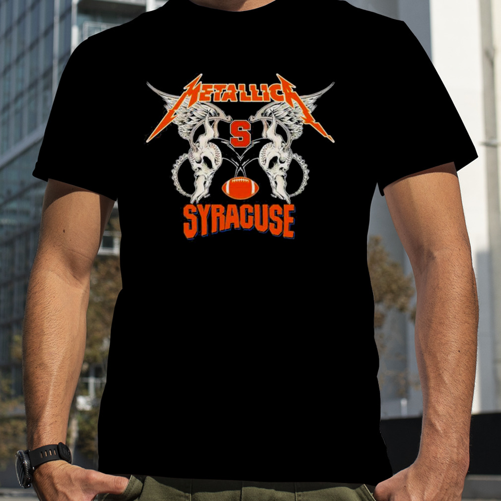 Metallica Wings Syracuse Orange Logo T-Shirt, Premium Shirt