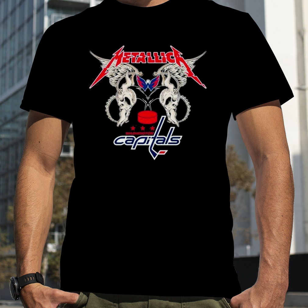 Metallica Wings Washington Capitals Logo T-Shirt, Premium Shirt