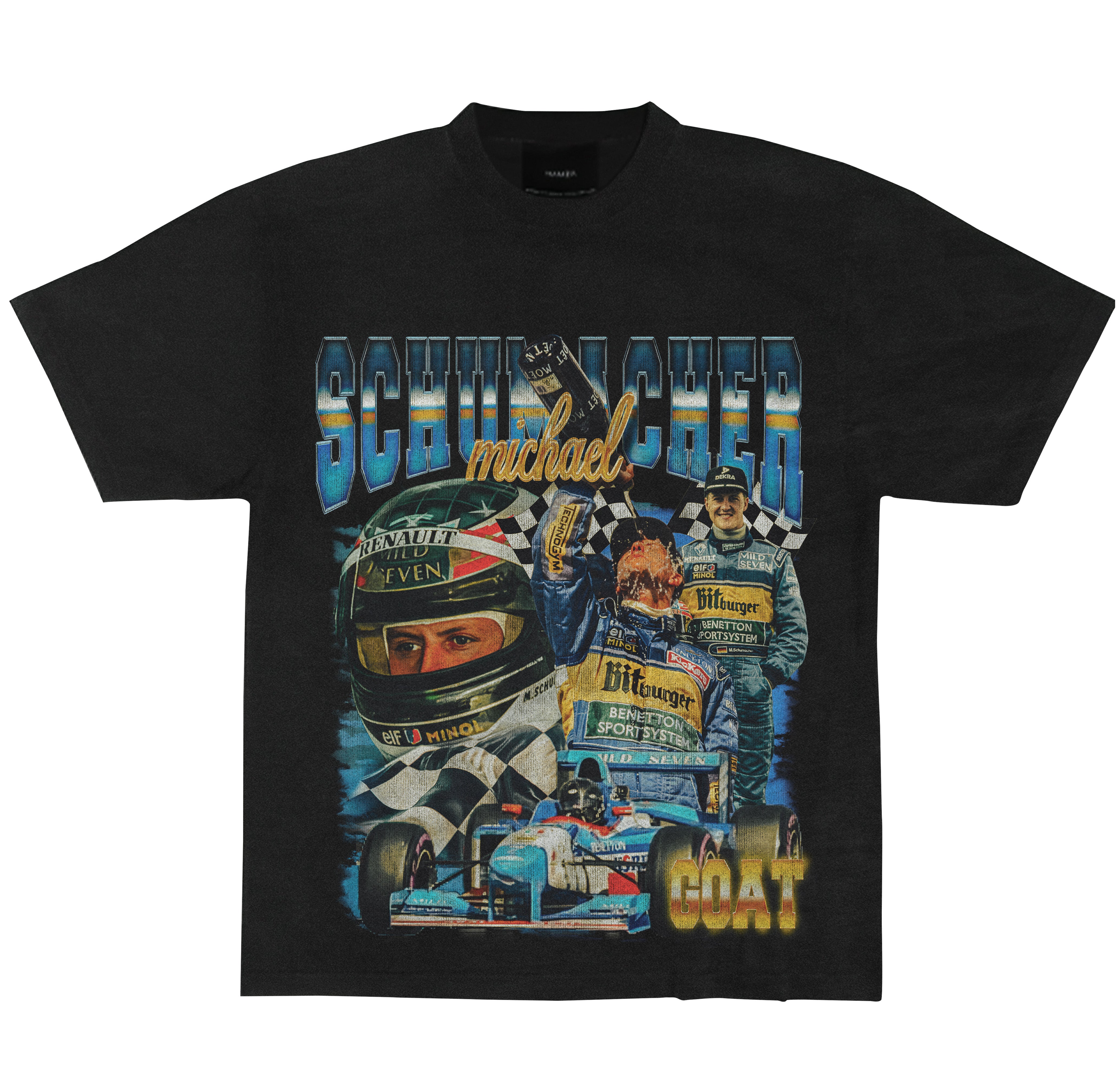 Michael Schumacher Graphic Benetton Blue, Shirt, Fan Shirt, Classic Style Shirt