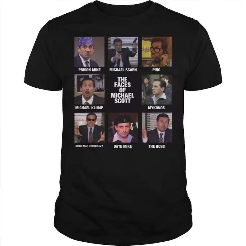 Michael Scott Actor The Faces Of Michael Scott The Office Shirt, Premium Shirt