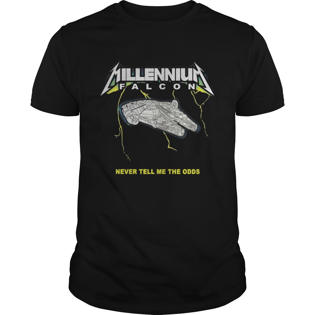 Millennium Falcon Metallica Never Tell Me The Odds Shirt, Premium Shirt