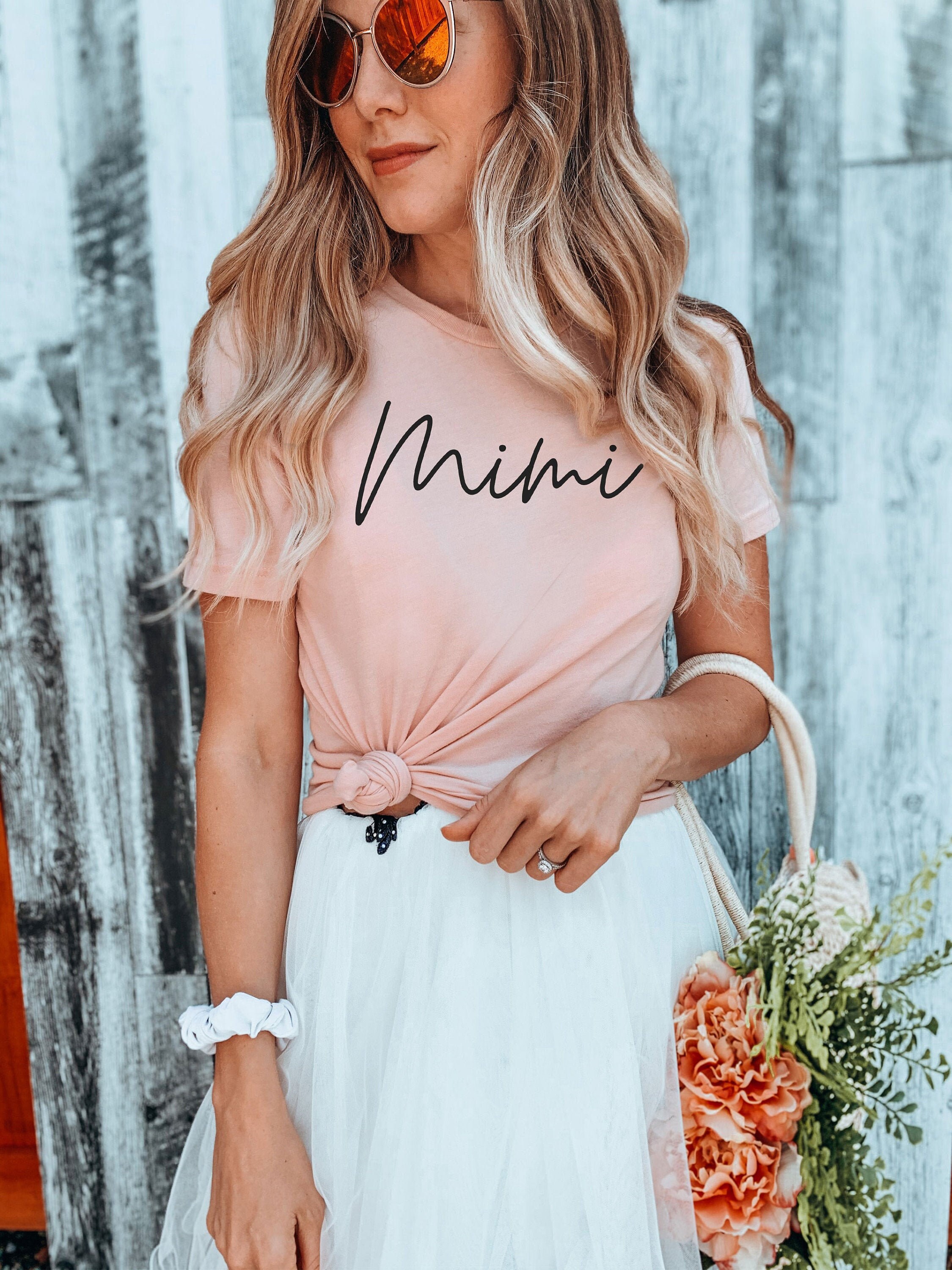 Mimi Shirt For Mothers Day Shirt, Mom Shirt, Mama T- Shirt, Premium Shirt