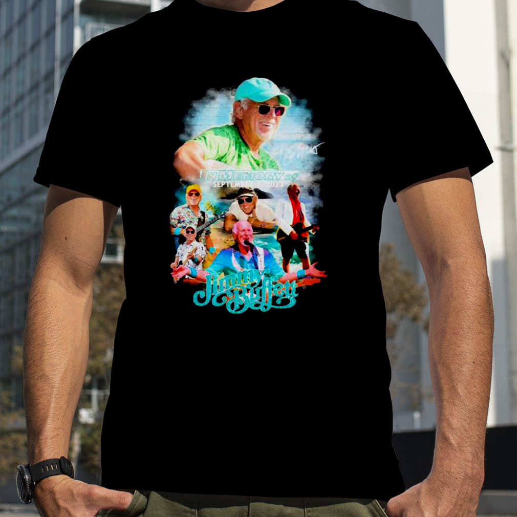 Minimal Graphic Jimmy Buffett Shirt, Premium Shirt