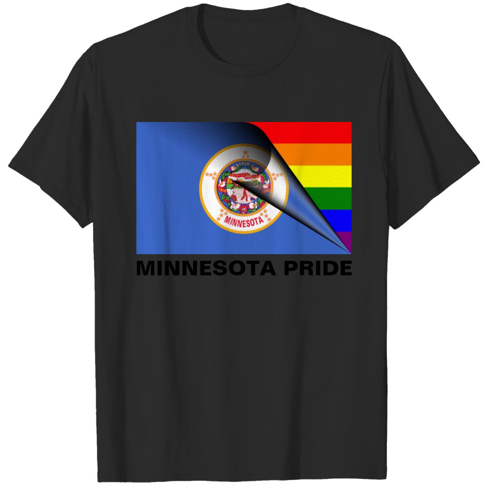 Minnesota Pride Lgbt Rainbow Flag T-Shirt
