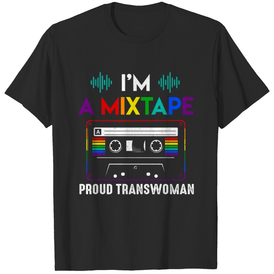 Mixtape Proud Transwoman Pride Lgbt Pride Month T-Shirt