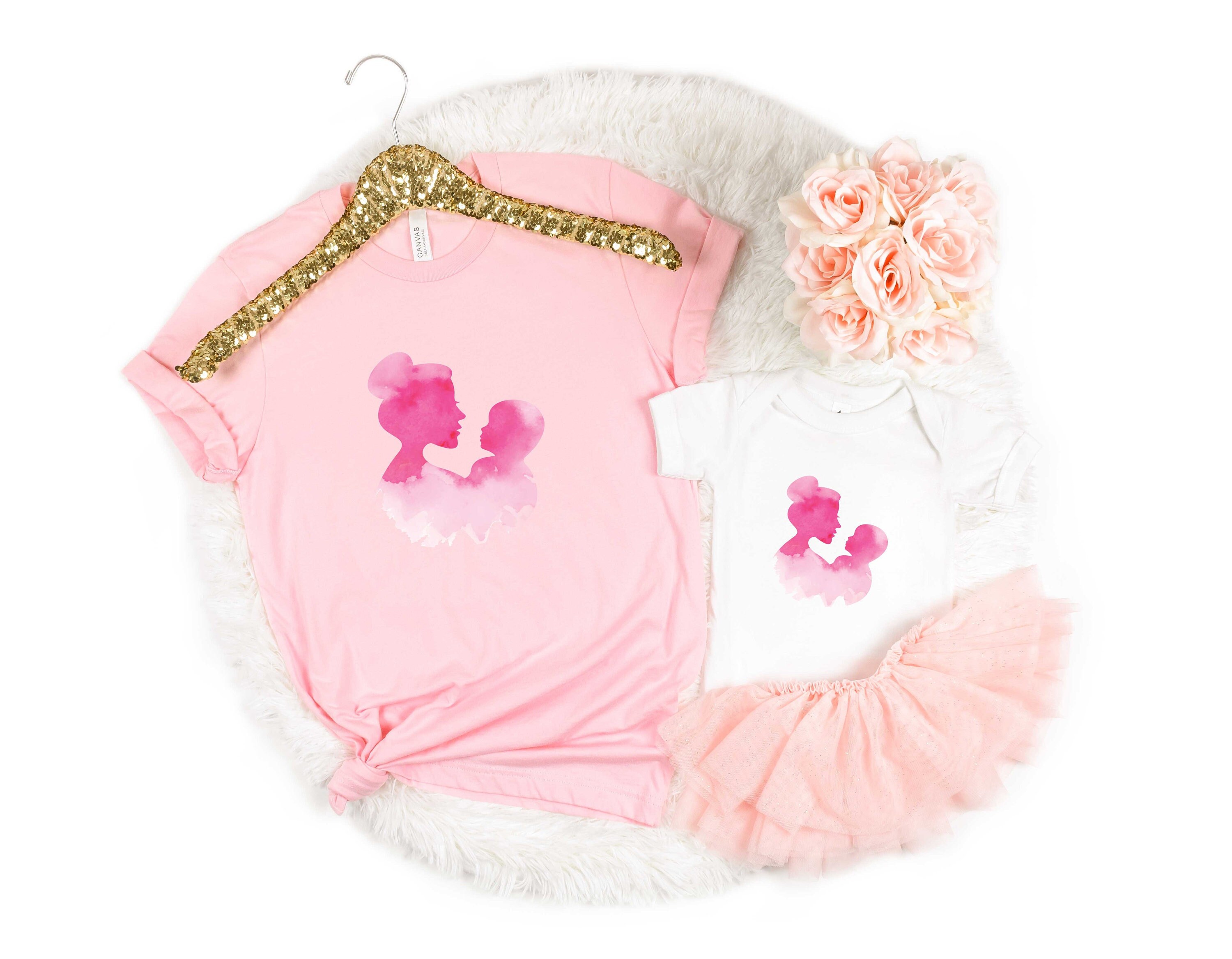 Mom And Child Love T-Shirt, Mom Shirt, Mama Shirt, Premium Shirt