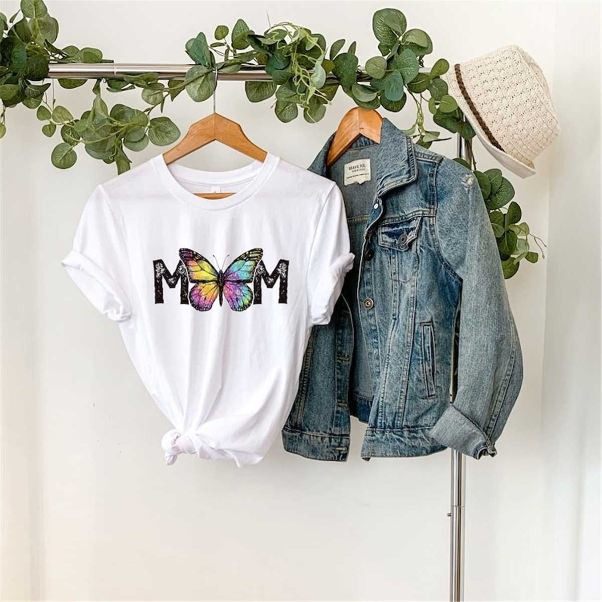 Mom Butterfly T-Shirt, Mom Shirt, Mama Shirt, Premium Shirt 16