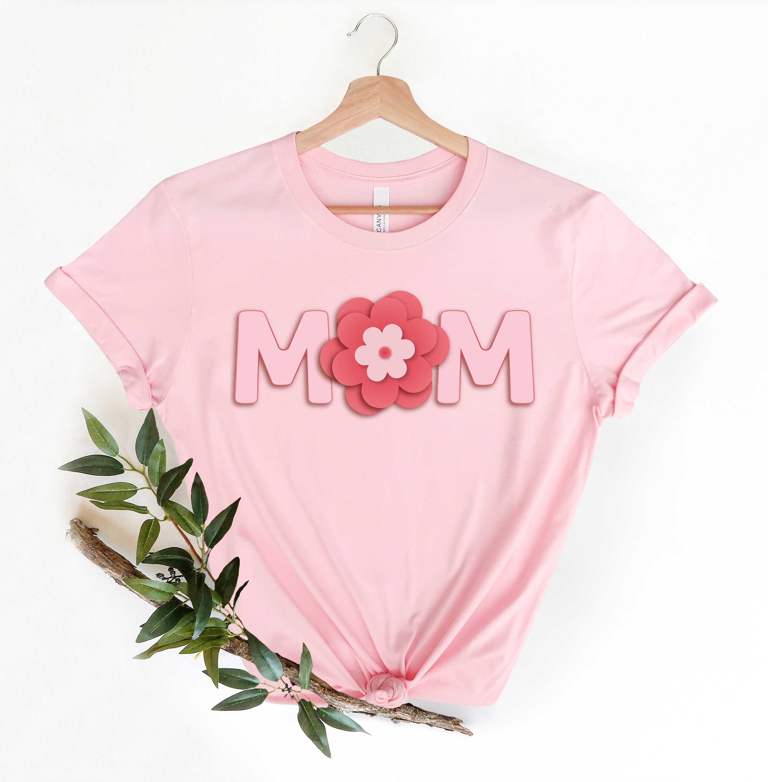Mom Flower T-Shirt, Mom Shirt, Mama Shirt, Premium Shirt