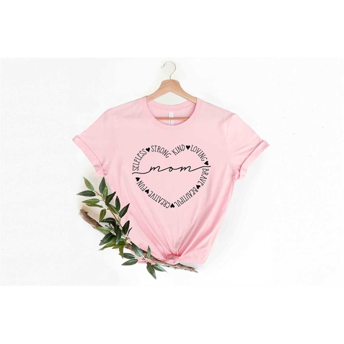 Mom Heart Shirt, Mom Shirt, Mama Tee, Premium Shirt