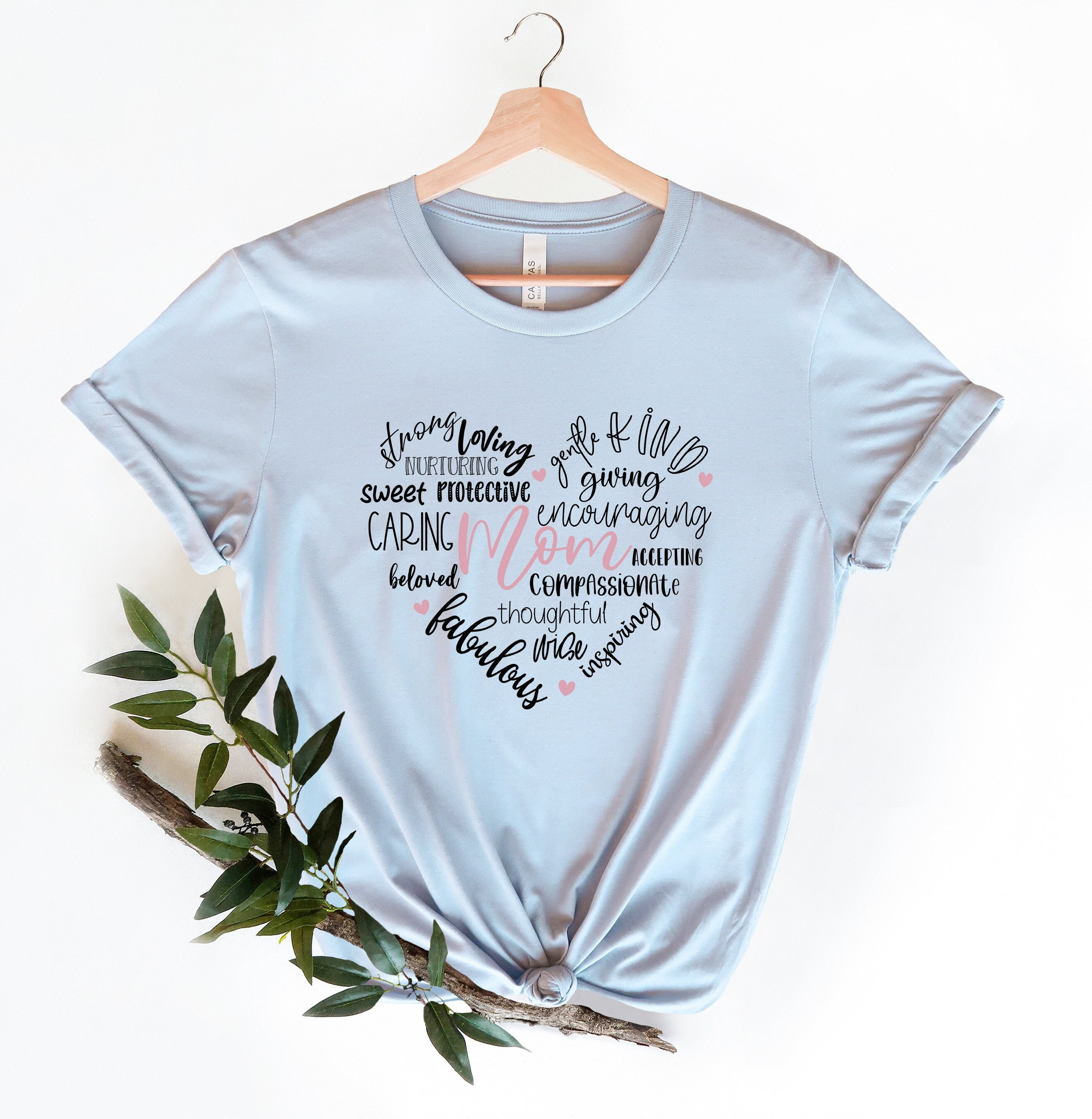 Mom Heart T-Shirt, Mom Shirt, Mama Shirt, Premium Shirt 16