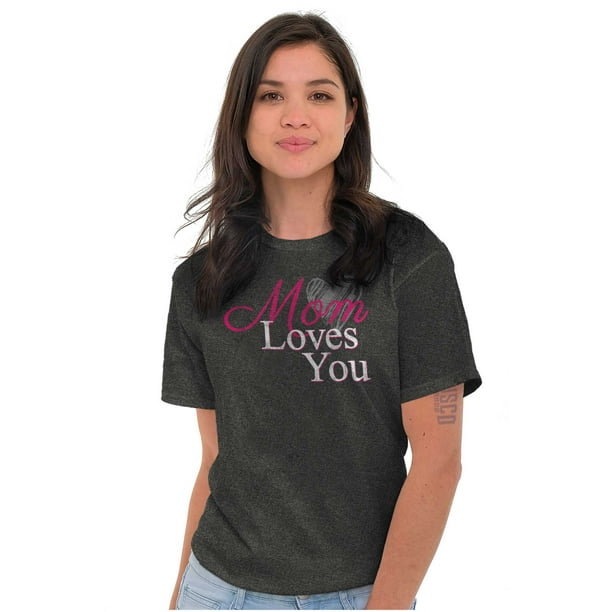 Mom Loves You Mothers Day Heart Women'S Graphic T Shirt