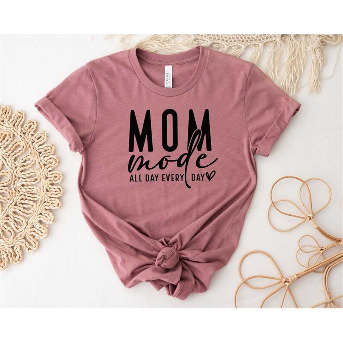Mom Mode All Day Every Day Hoodies Shirt, Mom Shirt, Mama T- Shirt, Premium TShirt