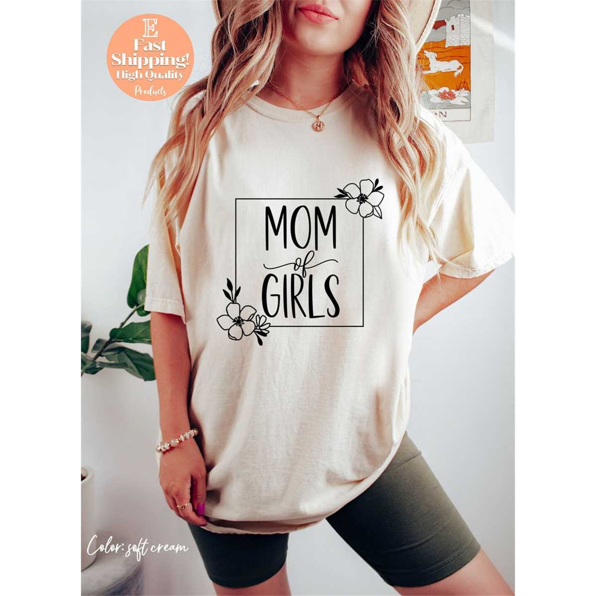 Mom Of Girls Shirt For Mother'S Day Gift Shirt, Mom Shirt, Mama T- Shirt, Premium Shirt