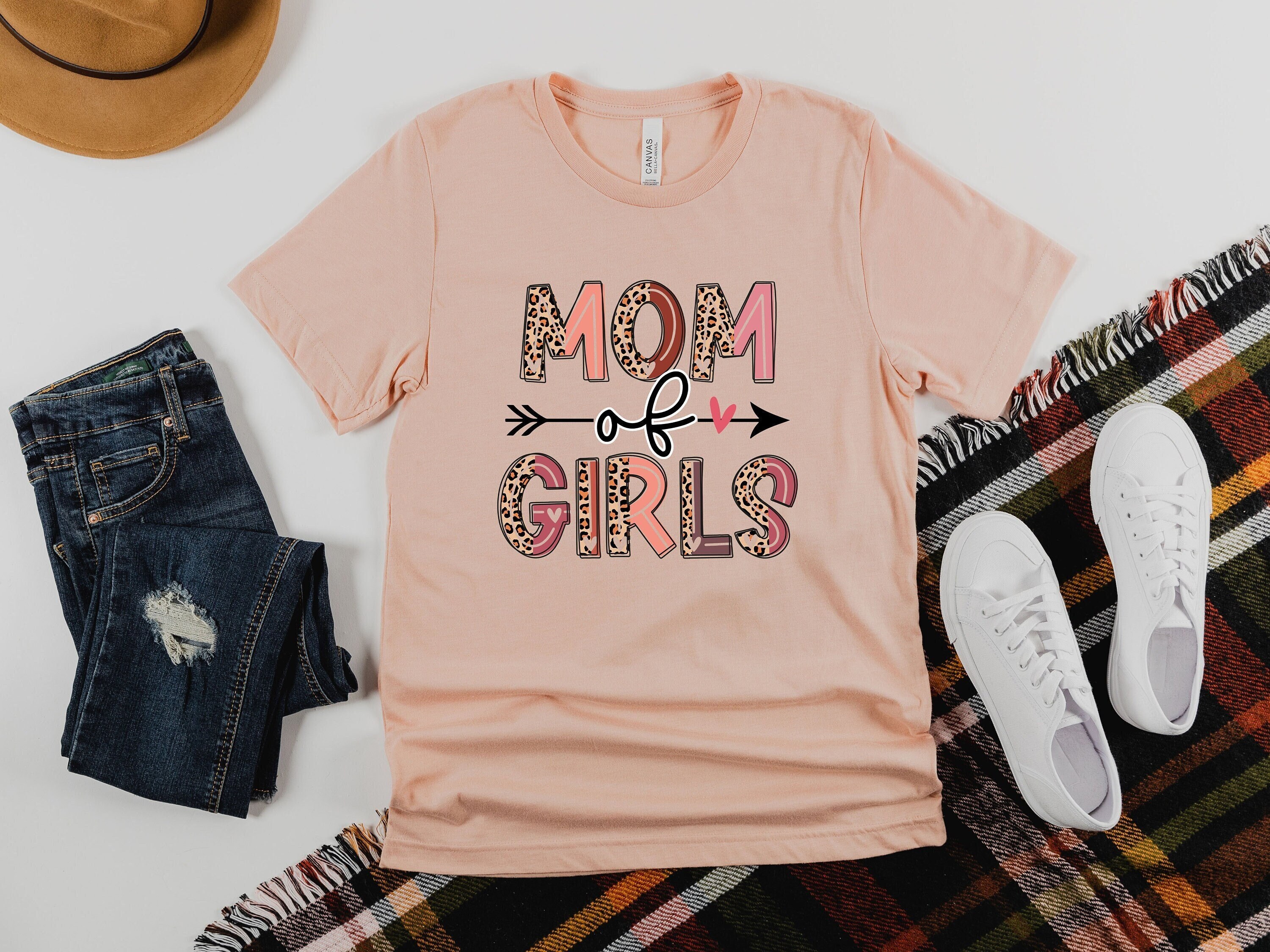 Mom Of Girls T-Shirt, Mom Shirt, Mama T- Shirt, Premium Shirt