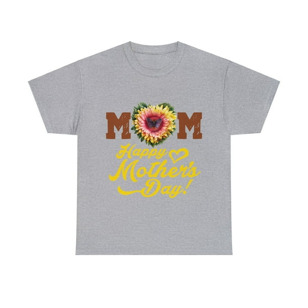 Mom Sunflower Heart Shirt, Mom Shirt, Happy Mother'S Day Gift