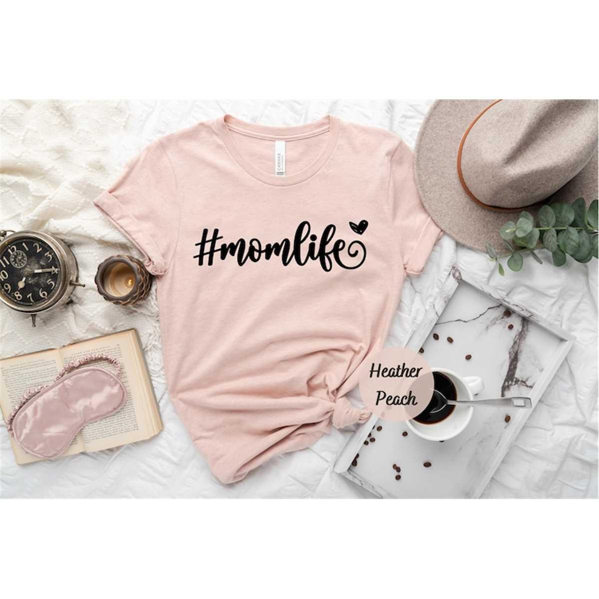 Momlife Hashtag Tee Shirt, Mom Shirt, Mama T- Shirt, Premium Shirt