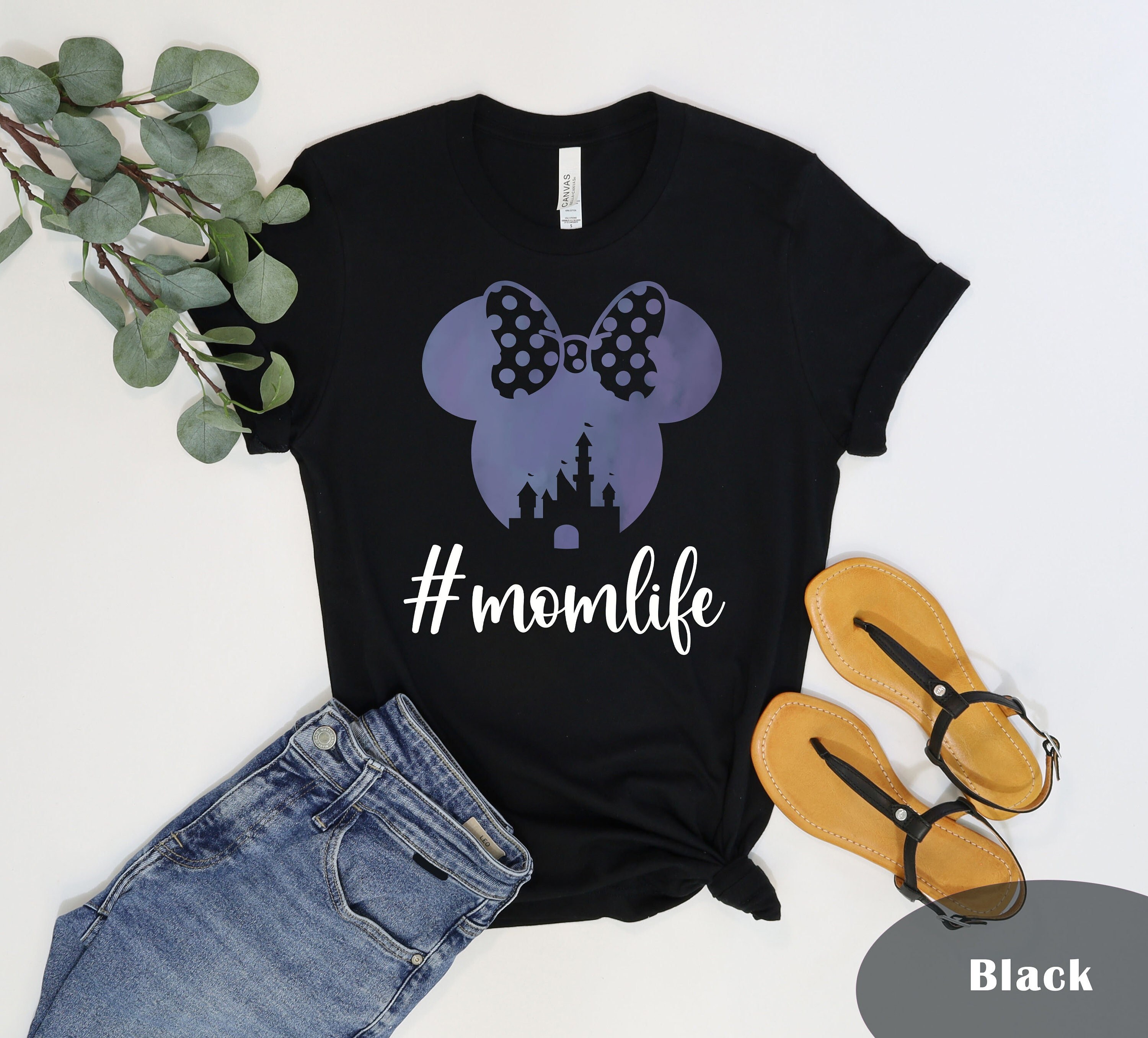 Momlife Minnie Ears Shirt, Momlife Shirt, Mom Shirt, Mama Shirt, Shirt For Mom