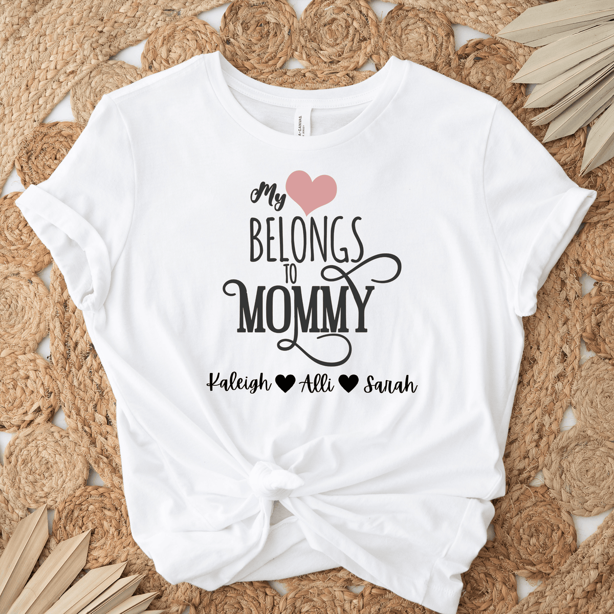 Mommy Has My Heart Womens T Shirt