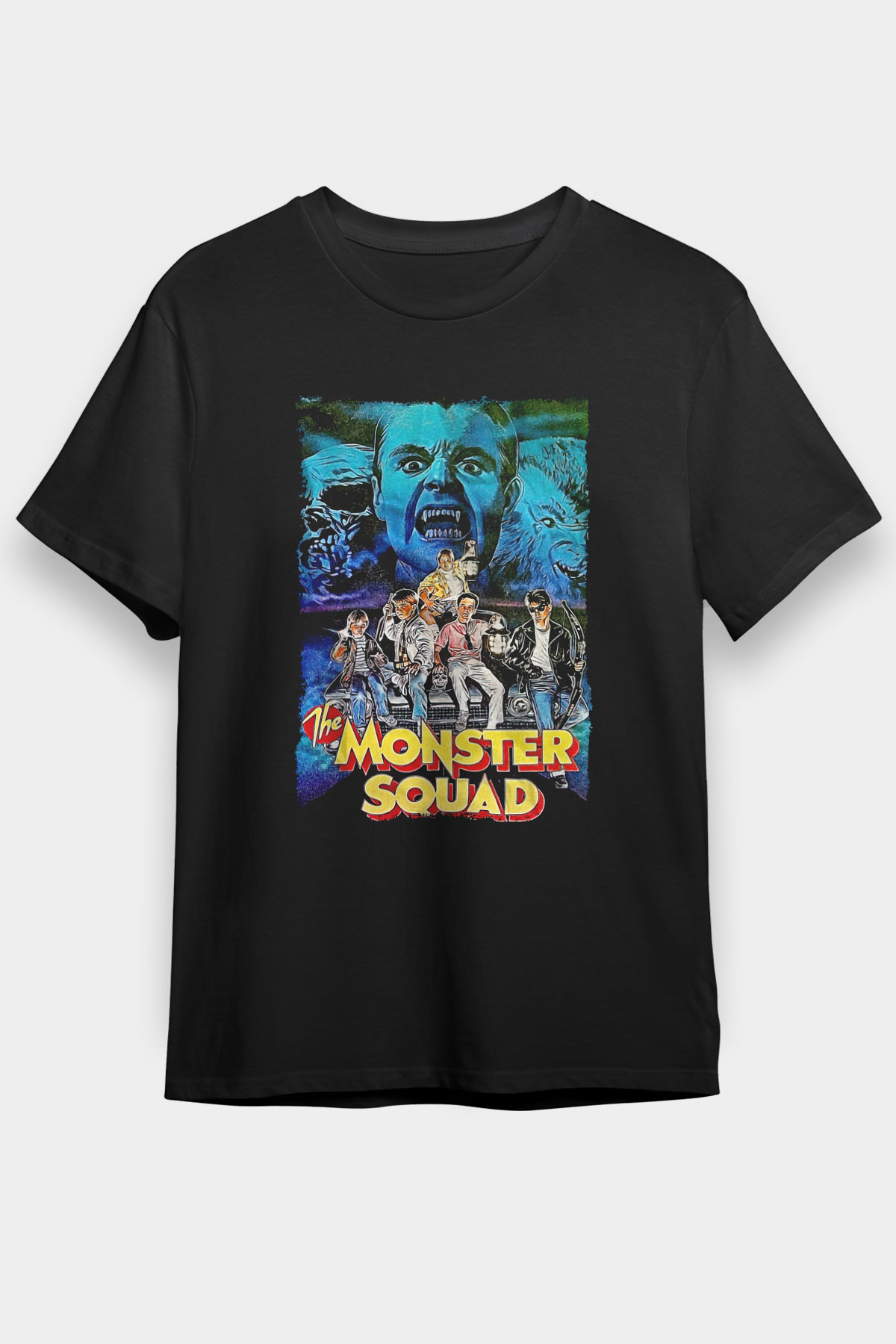 Monster Squad Black Unisex Graphic T-Shirt, Premium Shirt, Streetwear