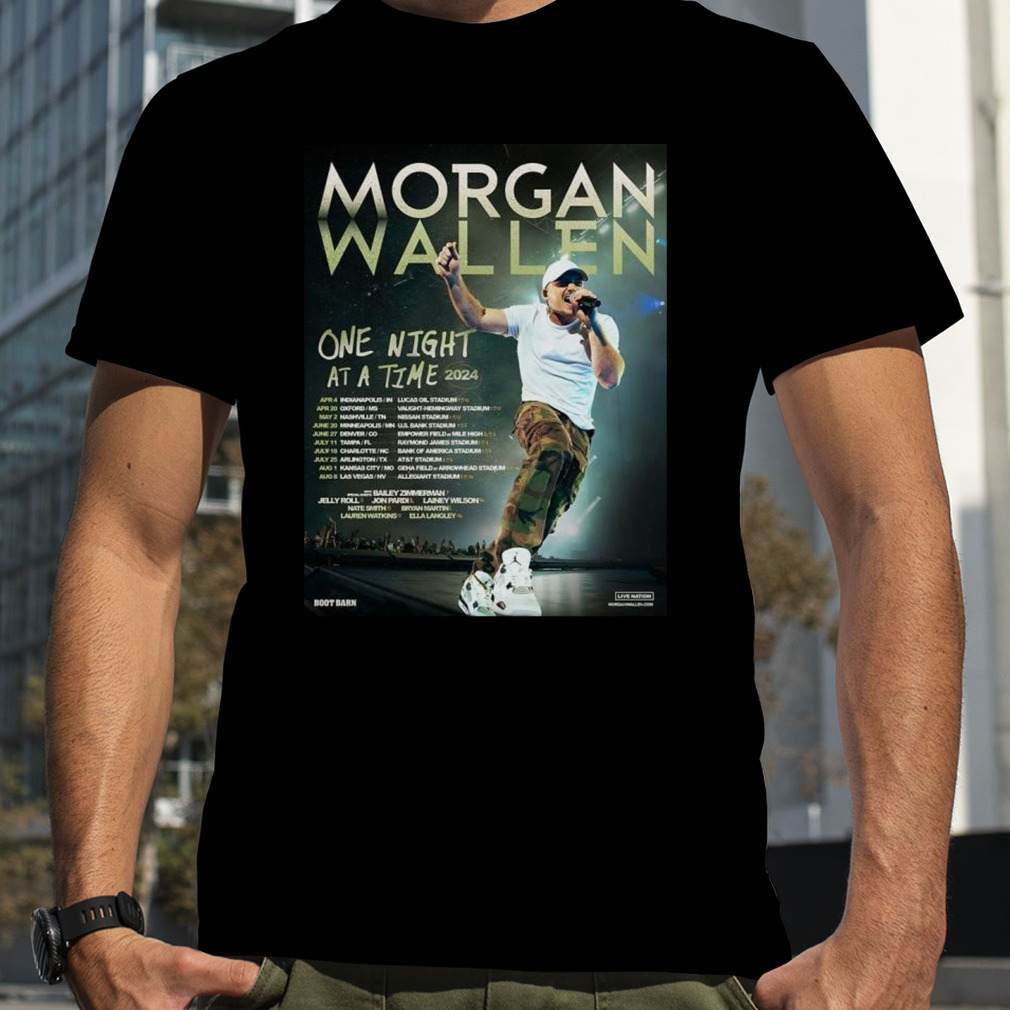 Morgan Wallen Adds 11 Stadium Show To One Night At A Time Tour 2024 Shirt