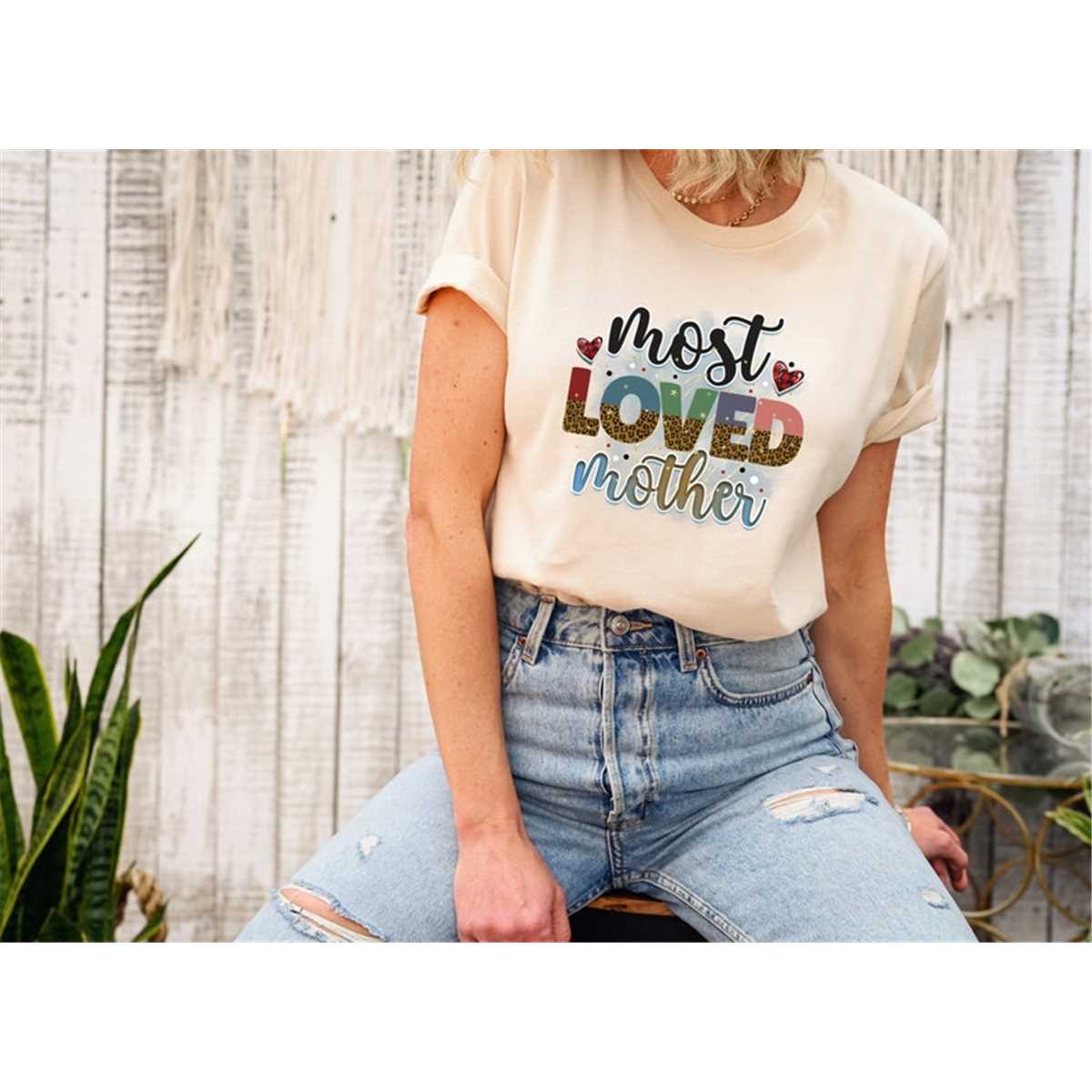 Most Loved Mother T-Shirt, Mom Shirt, Mama T- Shirt, Premium Shirt