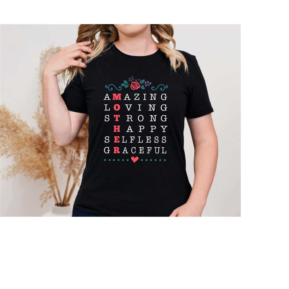 Mother Acrostic , Mom Shirt, Mama Shirt, Shirt For Mom