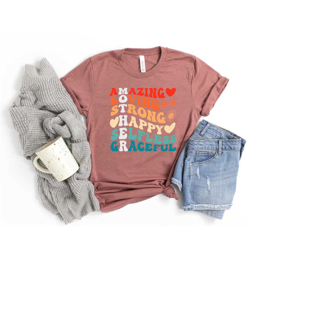 Mother Acrostic T-Shirt, Mom Shirt, Mama T- Shirt, Premium Shirt