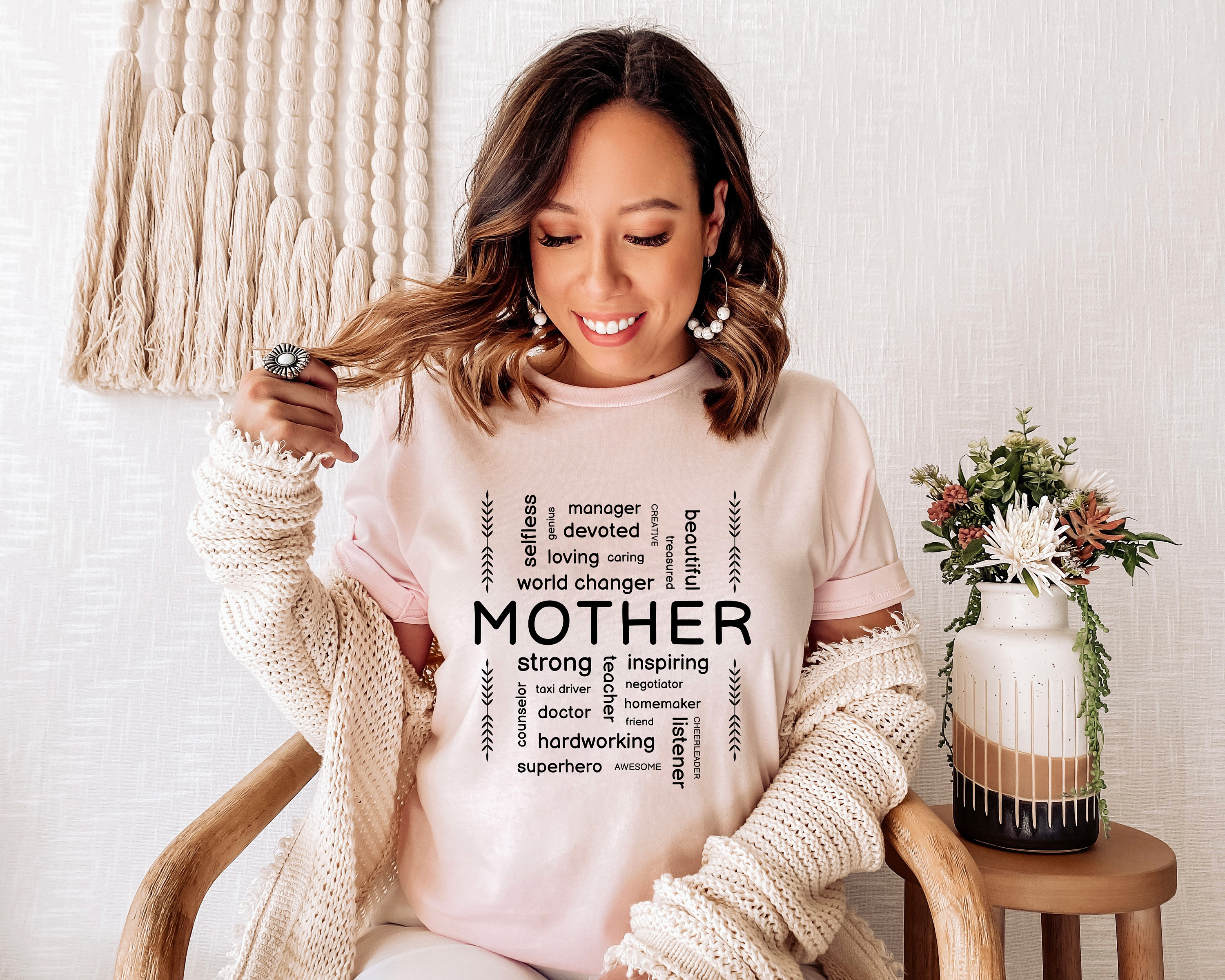 Mother And Her Many Attributes T-Shirt, Mom Shirt, Mama T- Shirt, Premium Shirt