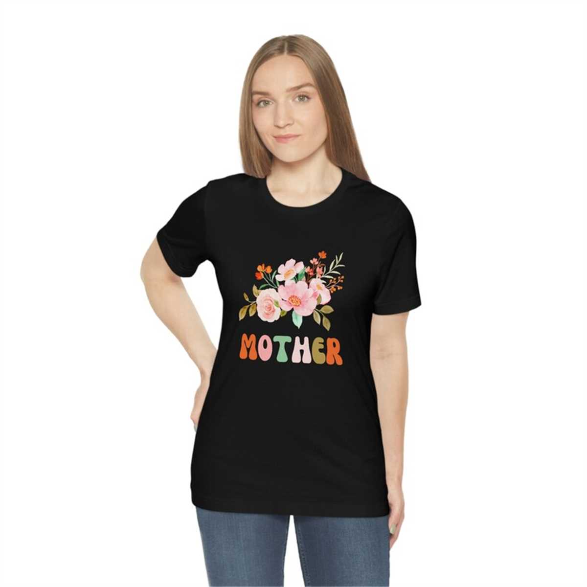 Mother Flowers TT-Shirt, Mom Shirt, Mama T- Shirt, Premium Shirt