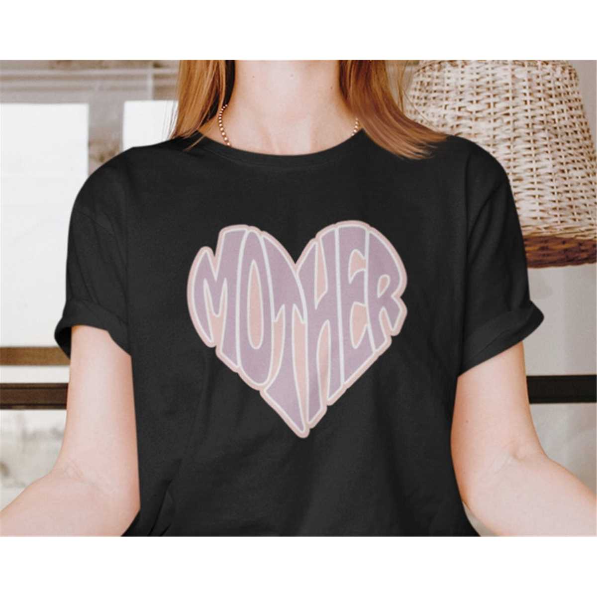 Mother Heart T-Shirt, Mom Shirt, Mama Shirt, Premium Shirt 3
