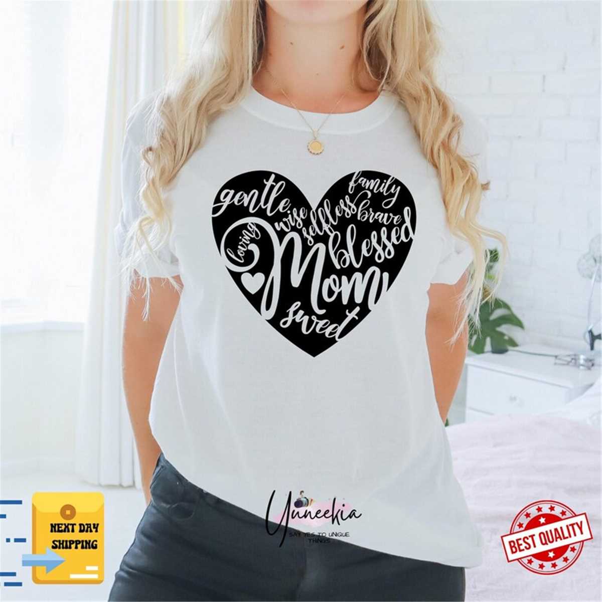 Mother Heart Undefined T-Shirt, Mom Shirt, Mama T- Shirt, Premium Shirt