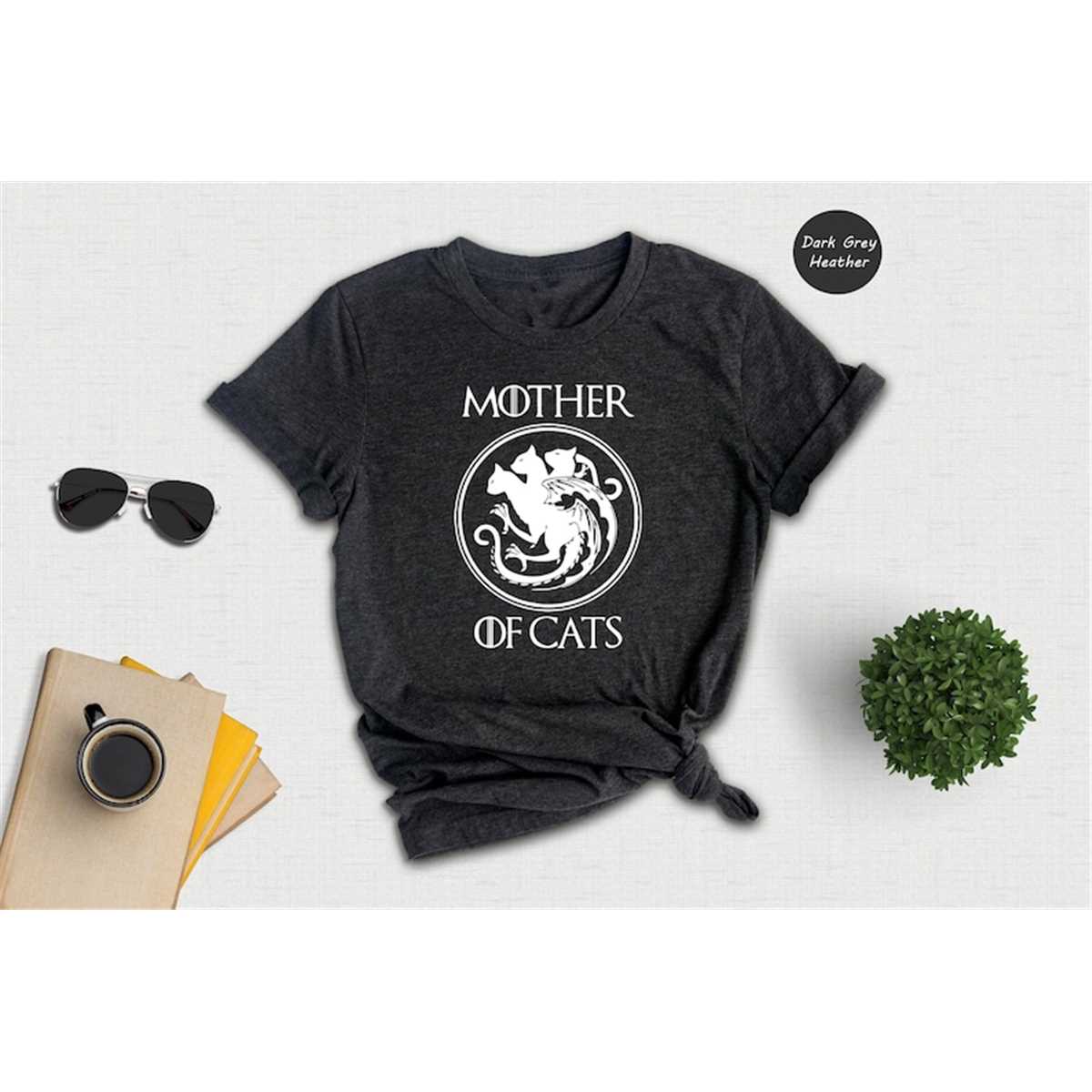 Mother Of Cats T-Shirt, Mom Shirt, Mama T- Shirt, Premium Shirt