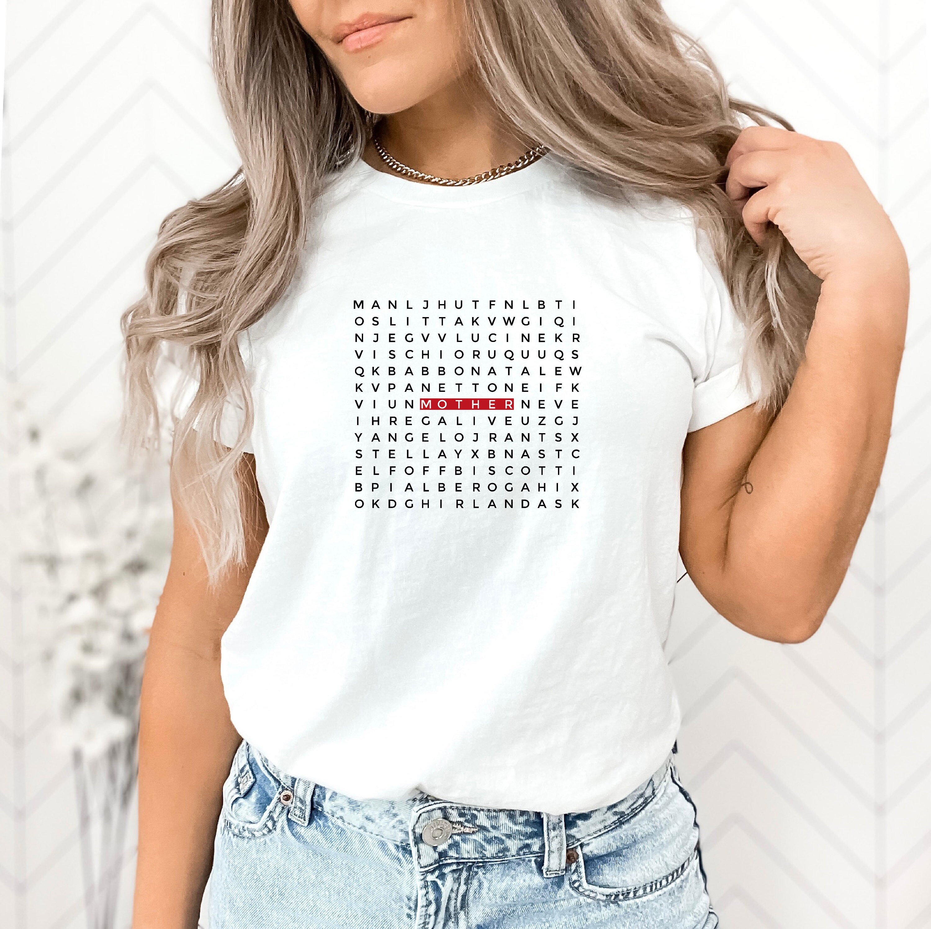 Mother Word Puzzles T-Shirt, Mom Shirt, Mama T- Shirt, Premium Shirt