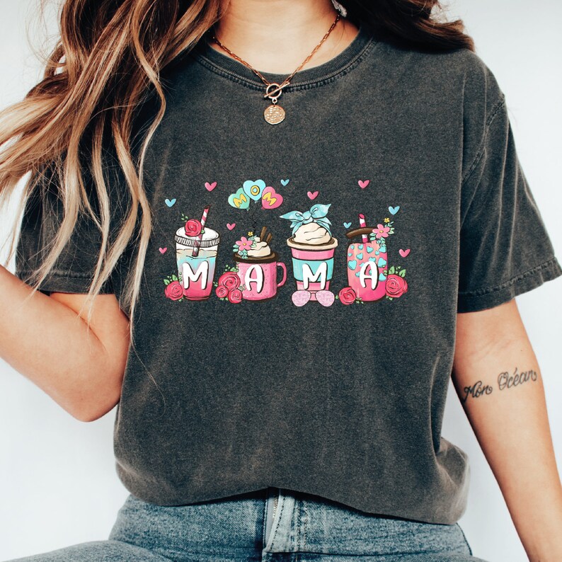 Mothers Day Gift Coffee TT-Shirt, Mom Shirt, Mama Tee, Premium Tee