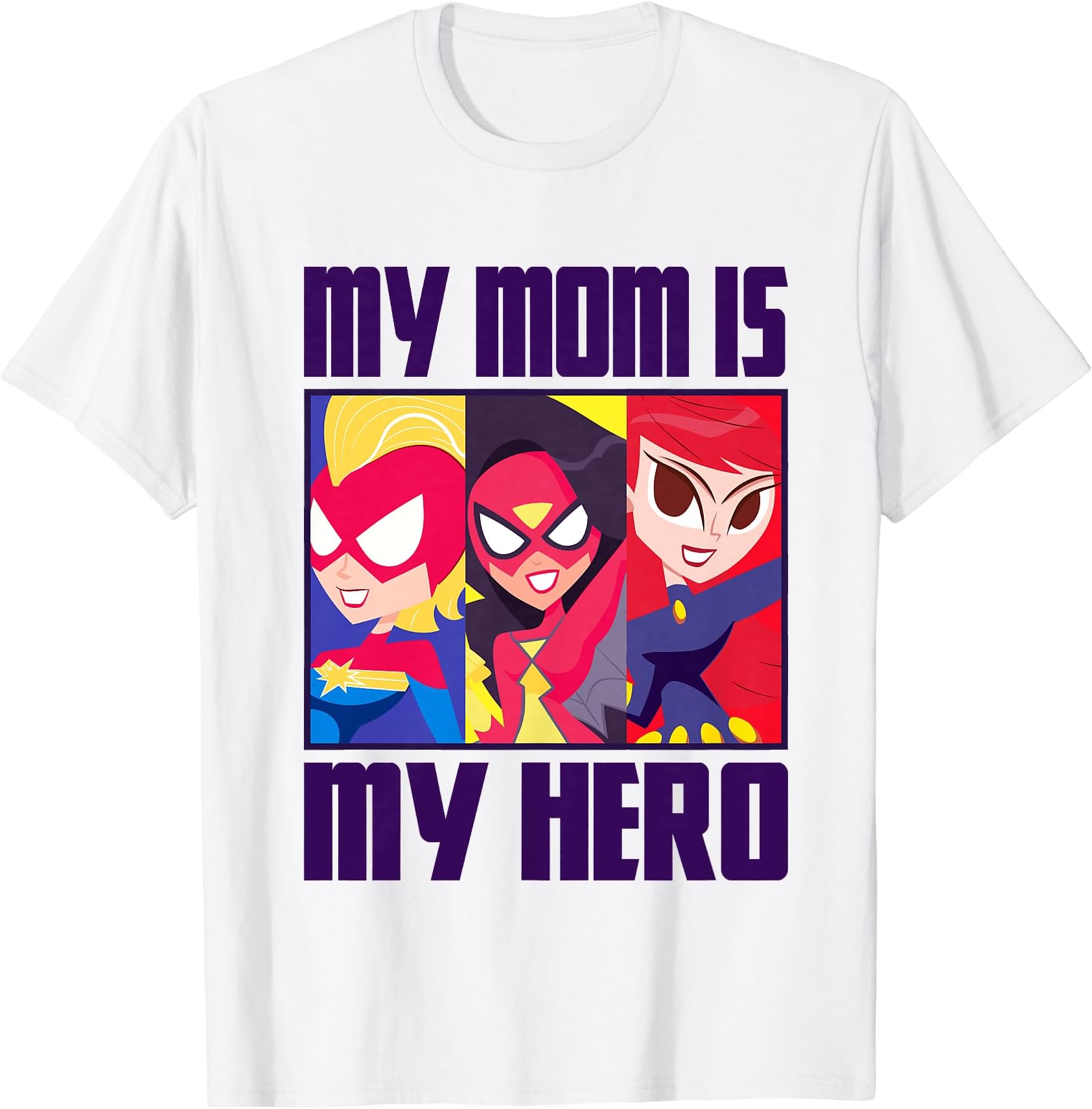 Mother'S Day My Mom Is My Hero Panels Chest Logo Shirt, Mom Shirt, Mama Shirt, Mother's Day Shirt, Shirt For Mom