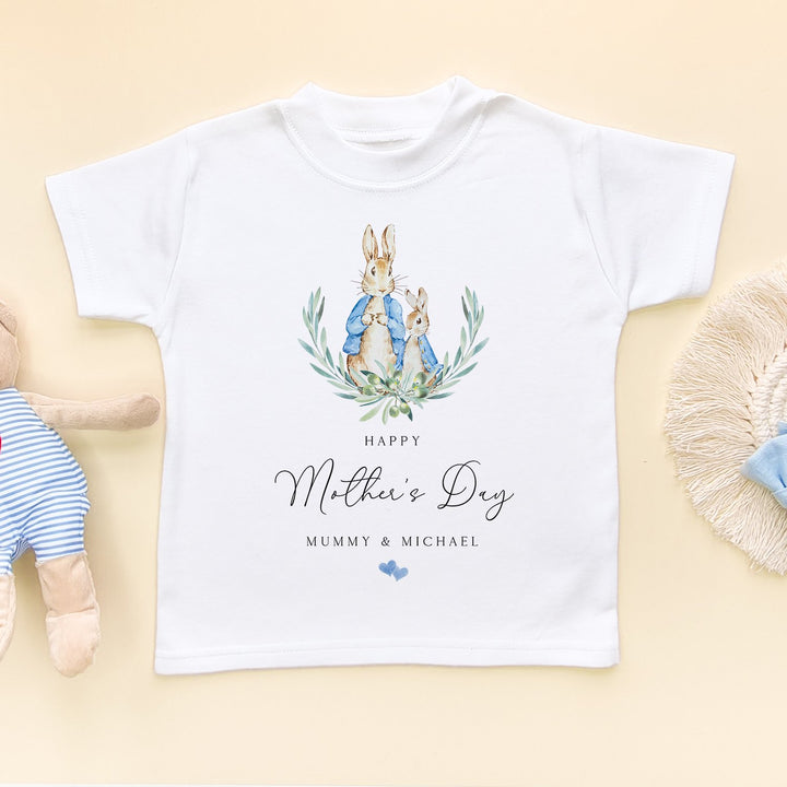 Mother'S Day Peter Rabbit Inspired Boy Personalised Kids & Toddler T Shirt