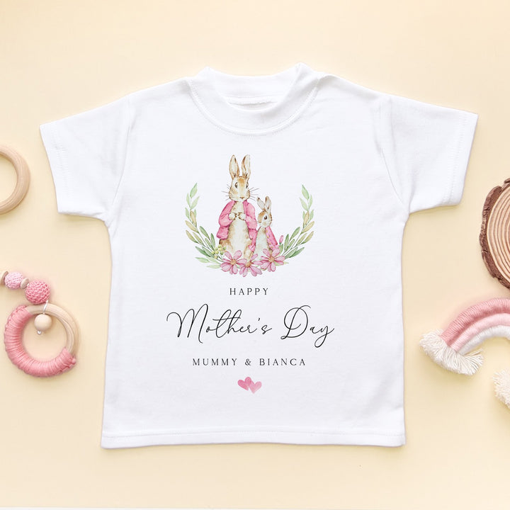 Mother'S Day Peter Rabbit Inspired Girl Personalised Kids & Toddler T Shirt